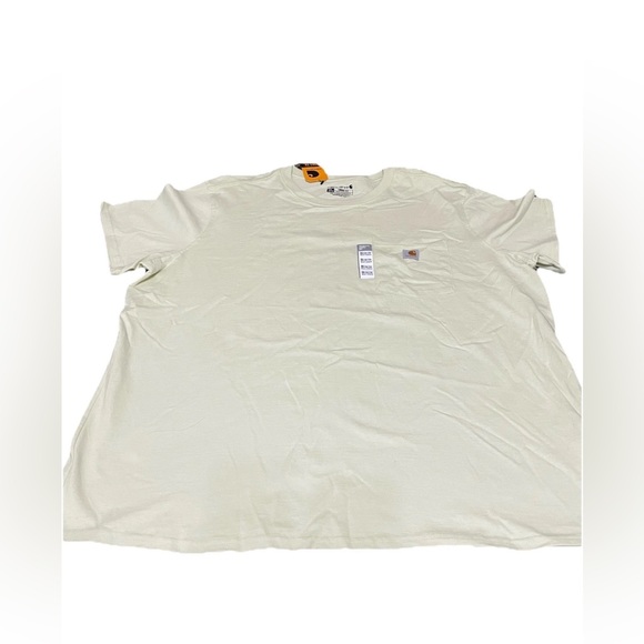 Carhartt T Shirt Womens 2XL Lime Green Pocket Tee Stains Workwear Loose Fit NWT - Picture 1 of 2